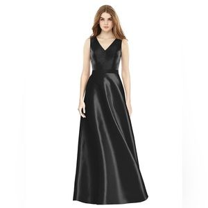 Alfred Sung V-Neck Bridesmaid Dress